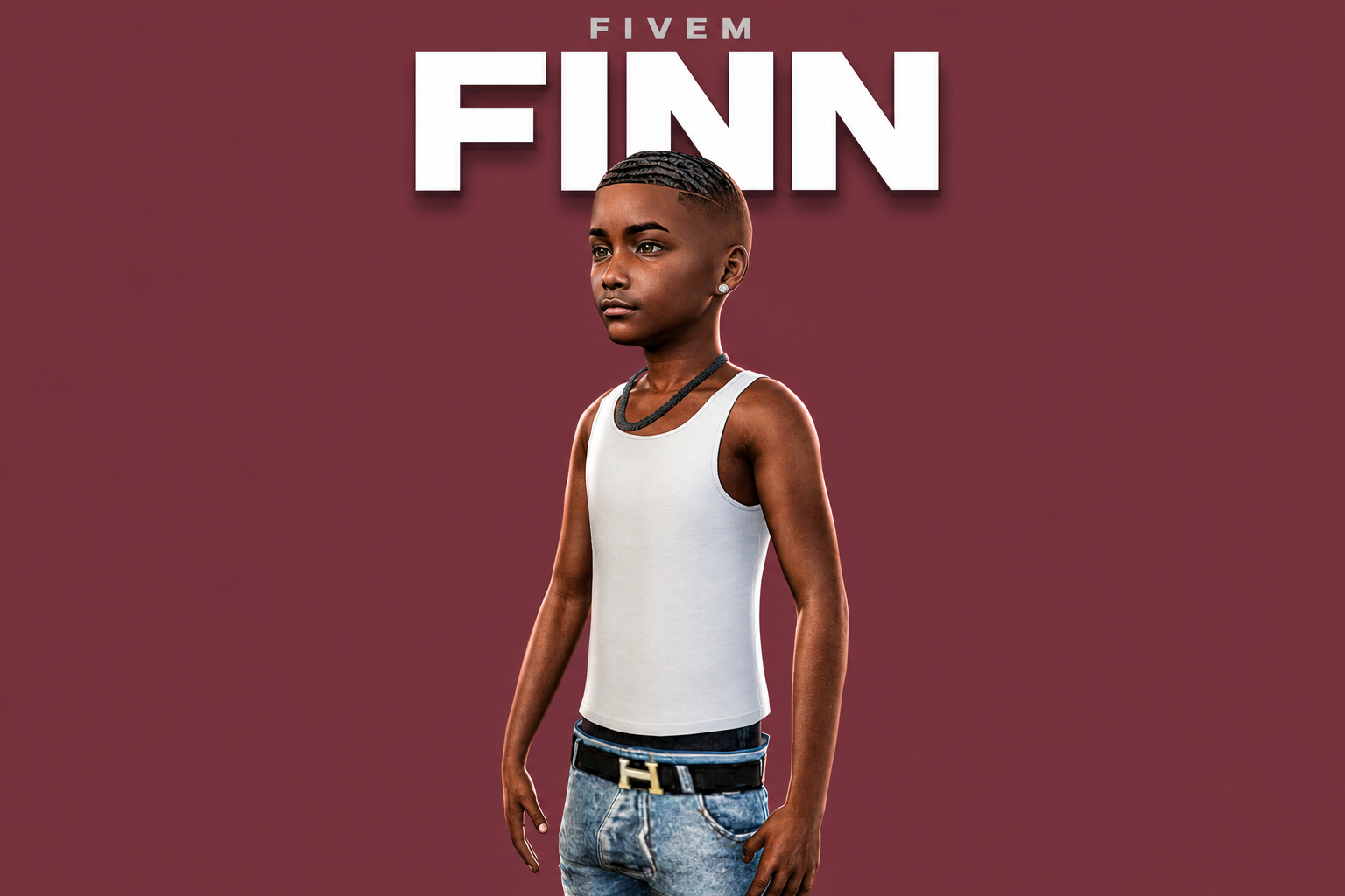 Finn | Male Teen Ped | Multiple Outfits | Optimized & Fivem Ready [Add-On]