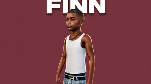Finn | Male Teen Ped | Multiple Outfits | Optimized & Fivem Ready [Add-On] cover