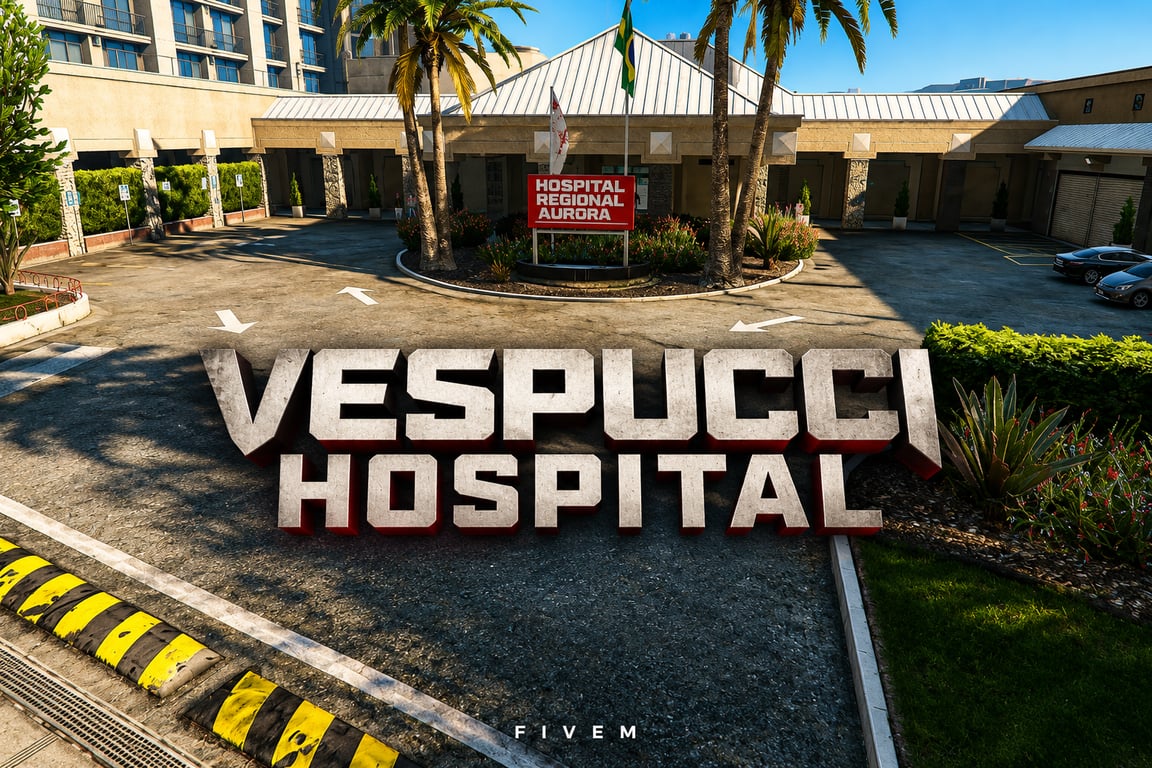 FIVEM Vespucci Hospital | Detailed Hospital MLO | Interior & Exterior | Waiting Rooms | Operating Theatres | Laboratories | Add-On | Optimized | Fivem Ready | High Quality