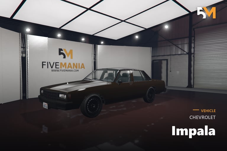 FIVEM Chevrolet Impala, Lore Friendly Classic Sedan
