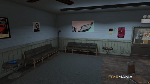FIVEM Los Santos Customs Mechanic Airport Section | Expanded Mechanic Shop MLO | Interior & Exterior | Lounge Area | Underground Parking | Add-On | Optimized | Fivem Ready | High Quality — image 23