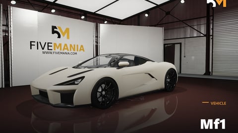FIVEM Mf1 | Realistic Sports Car [Badged] Add-On | Optimized | Fivem Ready | High Quality cover