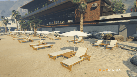 FIVEM Tuning Bar Mechanic | Modern Garage & Restaurant MLO | Interior & Exterior | Rooftop Terrace | Custom Props | Add-On | Optimized | Fivem Ready | High Quality — image 23