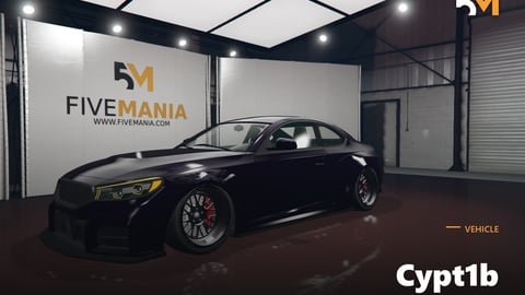 FIVEM Cypt1b | Custom Sports Coupe [Unbadged] Add-On | Working Lights | Custom Wheels | Add-On | Optimized | Fivem Ready | High Quality cover