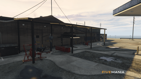 FIVEM Los Santos Customs Mechanic Airport Section | Expanded Mechanic Shop MLO | Interior & Exterior | Lounge Area | Underground Parking | Add-On | Optimized | Fivem Ready | High Quality — image 5