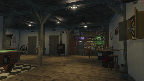 FIVEM Paleto Hideout V3 | Rustic Countryside MLO | Interior & Exterior | Bar & Pool Table | Optimized Lighting | Add-On | Optimized | Fivem Ready | High Quality — image 5