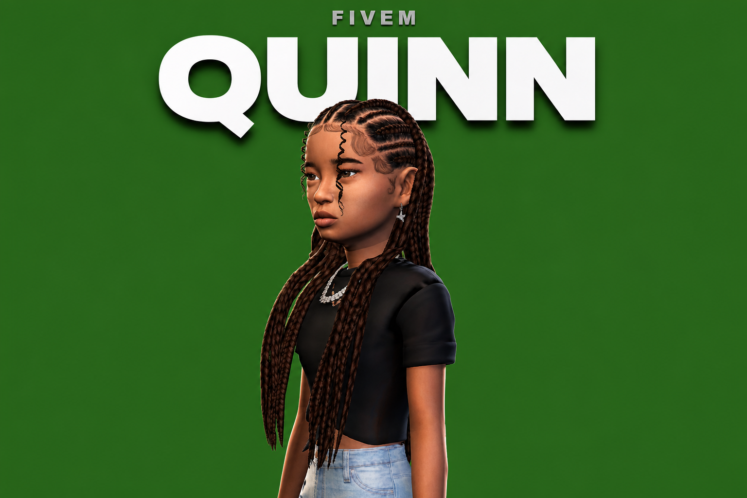 Quinn | Female Ped | Multiple Outfits | Optimized & Fivem Ready [Add-On]