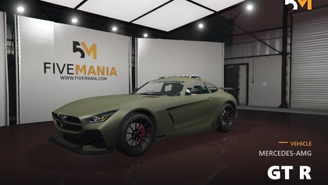 FIVEM Mercedes-AMG GT R | Lore Friendly Sports Car | Working Lights | Tuning Parts | Add-On | Optimized | Fivem Ready | High Quality cover