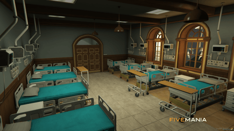 FIVEM Sandy Hospital | Fully Equipped Hospital MLO | Interior & Exterior | Pharmacy | Waiting Room | Add-On | Optimized | Fivem Ready | High Quality — image 24