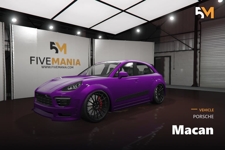FIVEM Porsche Macan, Realistic SUV [Badged] Add-On