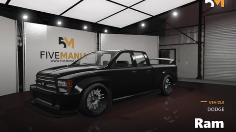 FIVEM Dodge Ram | Custom Pickup Truck [Badged] Add-On | Custom Body Kit | Custom Wheels | Rear Spoiler | Optimized | Fivem Ready | High Quality cover