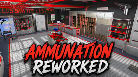 FIVEM Ammunation Reworked | Custom Ammunation MLO | Interior & Exterior | Gun Range | Custom Props | Add-On | Optimized | Fivem Ready | High Quality cover