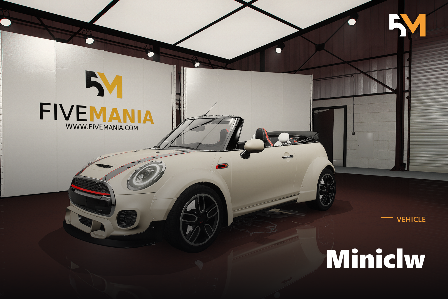 FIVEM Miniclw | Realistic Convertible Sports Car [Badged] Add-On | Interior & Exterior | Optimized | Fivem Ready | High Quality