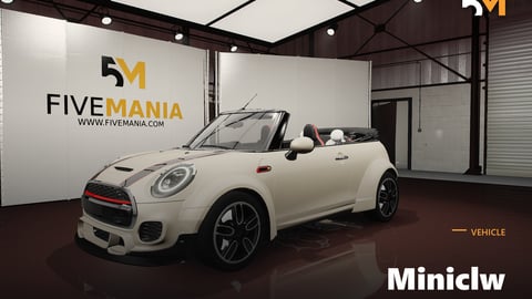 FIVEM Miniclw | Realistic Convertible Sports Car [Badged] Add-On | Interior & Exterior | Optimized | Fivem Ready | High Quality cover