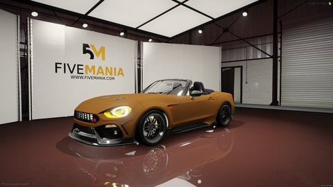 FIVEM A124s | Realistic Convertible Sports Car [Unbadged] Add-On | Working Lights | Custom Rims | Tuning Parts | Add-On | Optimized | Fivem Ready | High Quality — image 3