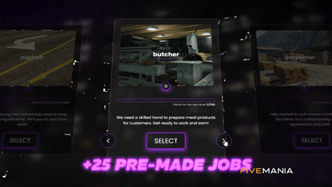 FIVEM Multiple Civilian Jobs | Dynamic Civilian Job Script | 25+ Pre-Made Jobs | Progression System | Random Routes | Temporary & Permanent Jobs | Add-On | Optimized | Fivem Ready | High Quality, image 10