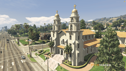 FIVEM Rockford Church | Grand Church MLO | Interior & Exterior | Stained Glass | Add-On | Optimized | Fivem Ready | High Quality — image 3
