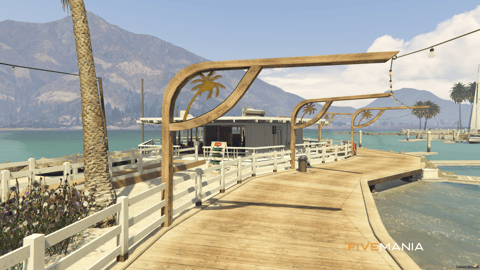 FIVEM Sandy Reworked Beaches | Expanded Coastal Environment MLO | Marina | Restaurant | Office | Dry Dock | Add-On | Optimized | Fivem Ready | High Quality — image 8