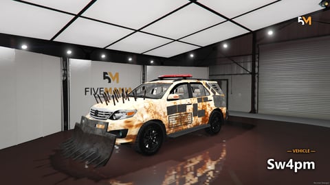 FIVEM Sw4pm | Post-Apocalyptic SUV [Unbadged] Add-On | Custom Armor | Working Lights | Unique Design | Add-On | Optimized | Fivem Ready | High Quality, image 6