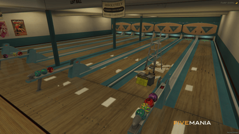 FIVEM Pops Bowling | Retro Bowling Alley MLO | Interior & Exterior | Multiple Lanes | Snack Bar | Add-On | Optimized | Fivem Ready | High Quality — image 10