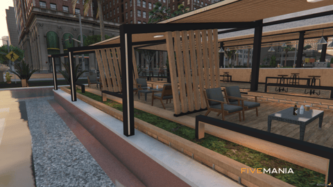 FIVEM Legion Square V3 | Revitalized City Hub Map Edit | Bank MLO | Gas Station | Outdoor Seating | Helipad | Add-On | Optimized | Fivem Ready | High Quality — image 16