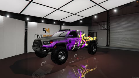 FIVEM Xgv T47 4x4 | Custom Off-Road Truck [Unbadged] Add-On | Custom Livery | Off-Road Suspension | Working Lights | Spare Tires | Add-On | Optimized | Fivem Ready | High Quality — image 3
