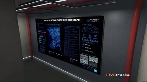 FIVEM Mission Row Pd V4 | Modern Police Station MLO | Interior & Exterior | Multiple Rooms | Control Room | Jail Cells | Add-On | Optimized | Fivem Ready | High Quality — image 22