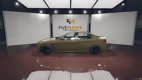 FIVEM Alfa Romeo Giulia | Realistic Sports Sedan [Unbadged] Add-On | Interior & Exterior | Working Lights | Optimized | Fivem Ready | High Quality, image 7