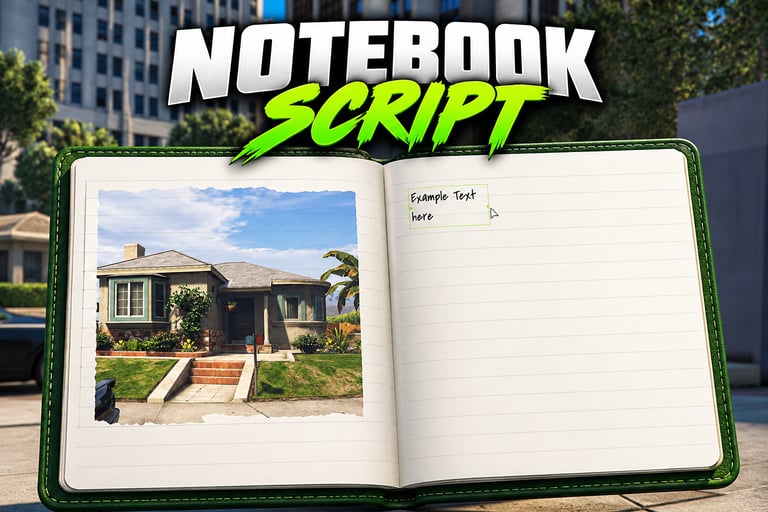 FIVEM Notebook Script, Interactive In-Game Utility