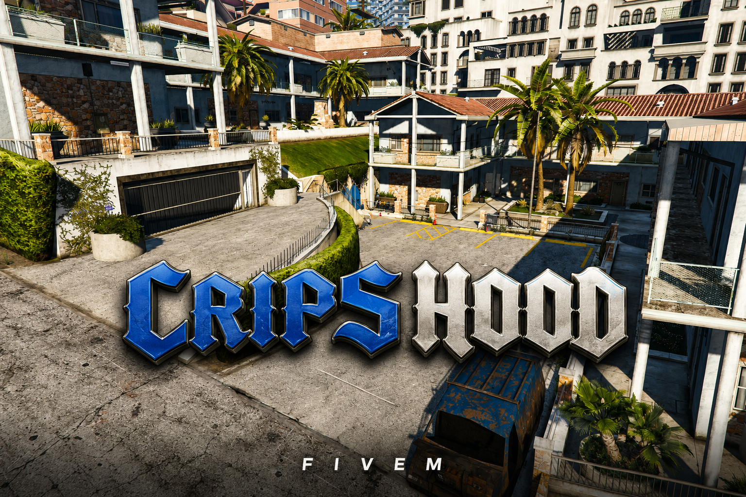 FIVEM Rips Hood | Gang Hideout MLO | Interior & Exterior | Music Studio | Gym | Add-On | Optimized | Fivem Ready | High Quality
