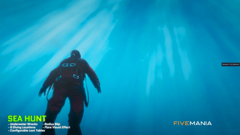 FIVEM Sea Hunt Diving Script | Immersive Underwater Activity Script | Underwater Wrecks & Loot | 9 Locations | Group Missions | Seashark Rental | Add-On | Optimized | Fivem Ready | High Quality, image 12