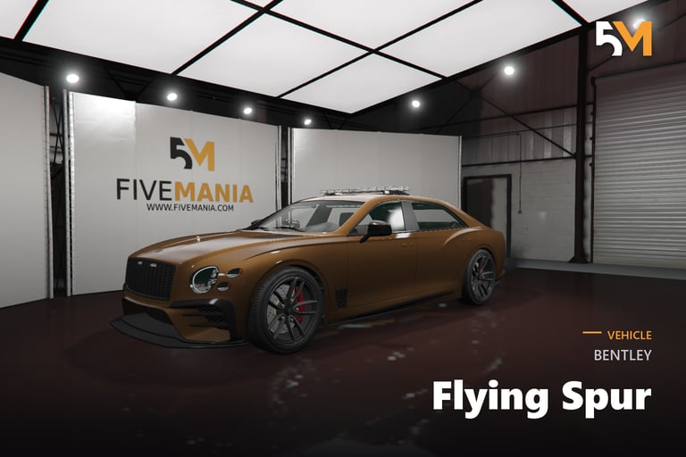 FIVEM Bentley Flying Spur, Lore Friendly Luxury Sedan Add-On