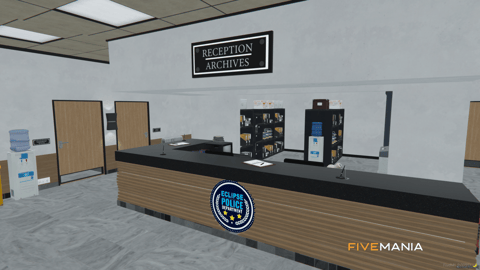 FIVEM Eclipse Police Department | Modern Police Station MLO | Interior & Exterior | Offices | Jail Cells | Briefing Room | Add-On | Optimized | Fivem Ready | High Quality — image 6