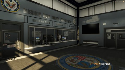 FIVEM Mission Row Pd | Detailed Police Station MLO | Interior & Exterior | Custom Props | Lore Friendly | Add-On | Optimized | Fivem Ready | High Quality — image 7