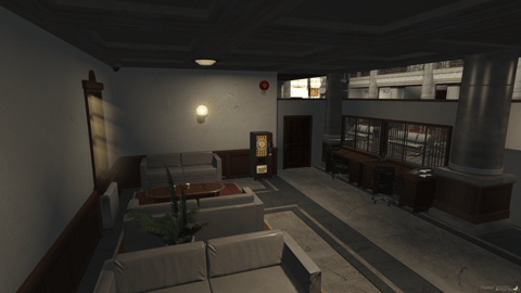 FIVEM Sandy Bank | Custom Bank MLO | Interior & Exterior | Offices | Security Room | Add-On | Optimized | Fivem Ready | High Quality — image 22