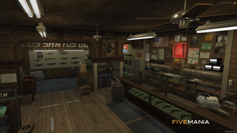 FIVEM Ammunation | Custom Gun Store MLO | Interior & Exterior | Custom Props | Add-On | Optimized | Fivem Ready | High Quality — image 8