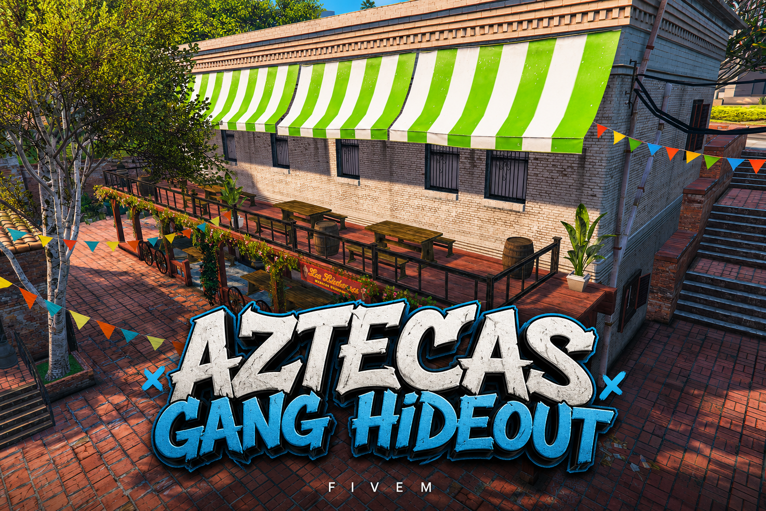 FIVEM Aztecas Gang Hideout | Rustic Gang Hideout MLO | Interior & Exterior | Custom Props | Add-On | Optimized | Fivem Ready | High Quality