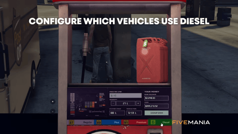 FIVEM Fuel System | Advanced Vehicle Fuel Management | Multiple Fuel Types | Heli & Boat Refueling | UI & Consumption | Add-On | Optimized | Fivem Ready | High Quality, image 13