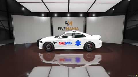 FIVEM Dodge Charger | Emergency EMS Vehicle [Unbadged] Add-On | Working Emergency Lights | Push Bar | Custom Liveries | Optimized | Fivem Ready | High Quality, image 7