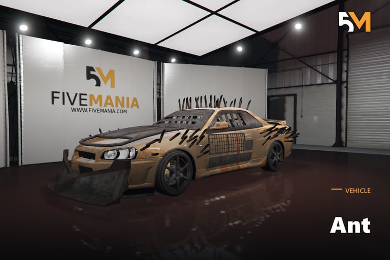 FIVEM Ant, Post-Apocalyptic Battle Car [Unbadged] Add-On