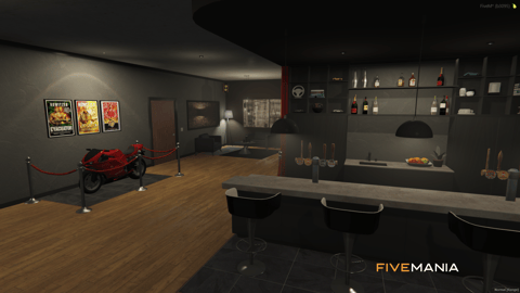 FIVEM Pier 76 Car Club | Multi-Purpose Car Club MLO | Interior & Exterior | Bar & Lounge | Showroom Garage | Add-On | Optimized | Fivem Ready | High Quality — image 8