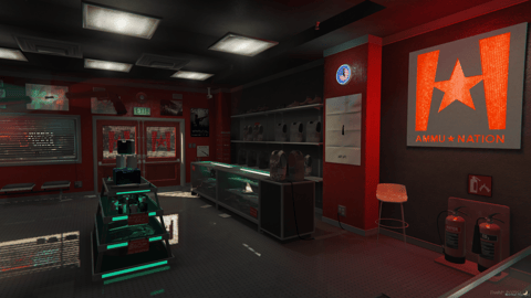 FIVEM Ammunation Reworked V2 | Custom Gun Store MLO | Interior & Exterior | Weapon Displays | Custom Props | Add-On | Optimized | Fivem Ready | High Quality — image 11