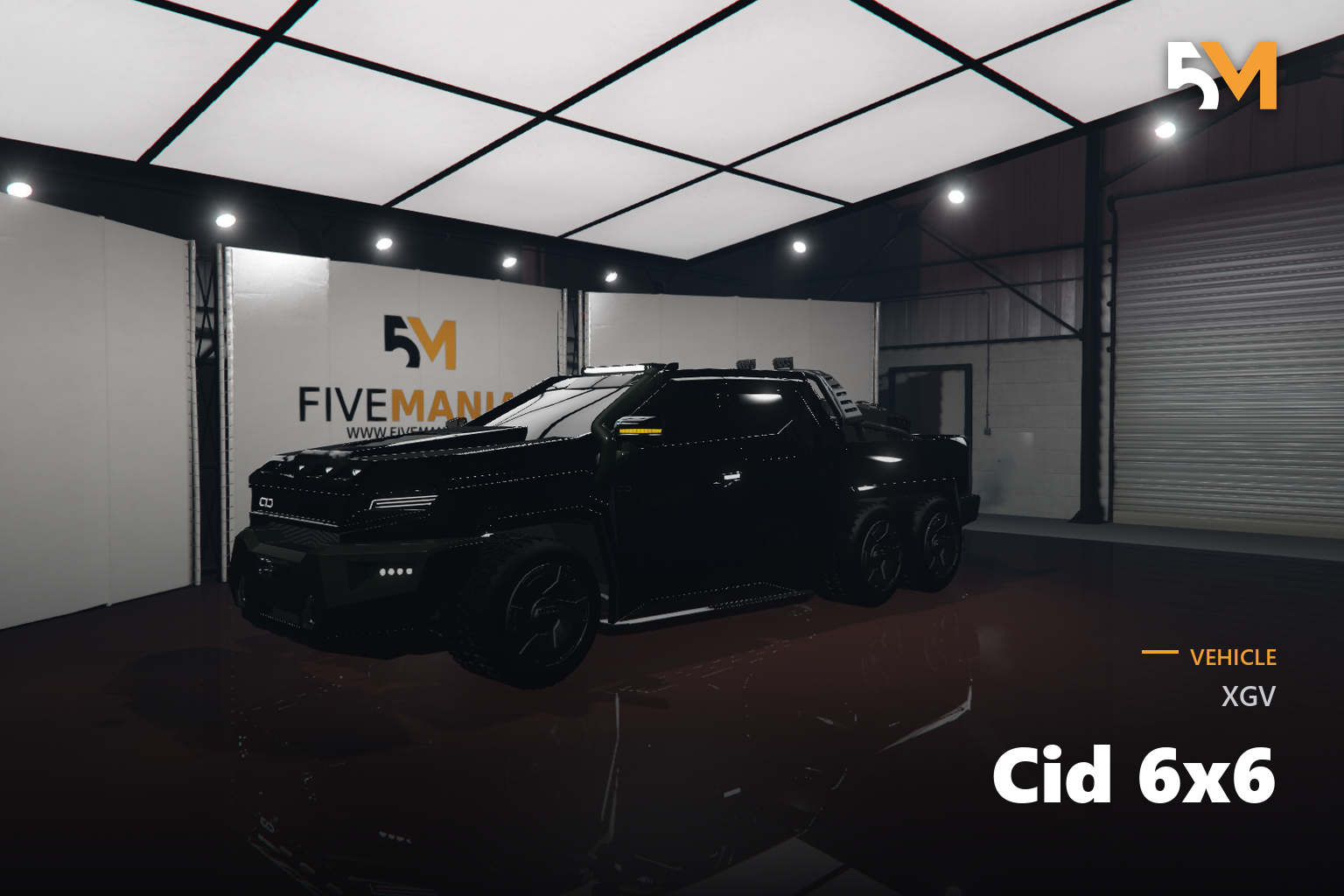 FIVEM Xgv Cid 6x6 | Heavy-Duty 6x6 Truck Add-On | Custom Model | Working Lights | Detailed Interior & Exterior | Add-On | Optimized | Fivem Ready | High Quality