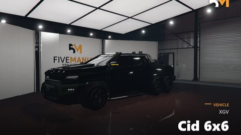 FIVEM Xgv Cid 6x6 | Heavy-Duty 6x6 Truck Add-On | Custom Model | Working Lights | Detailed Interior & Exterior | Add-On | Optimized | Fivem Ready | High Quality cover