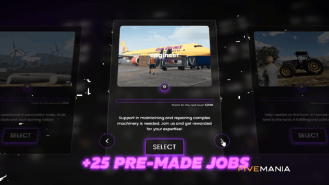 FIVEM Multiple Civilian Jobs | Dynamic Civilian Job Script | 25+ Pre-Made Jobs | Progression System | Random Routes | Temporary & Permanent Jobs | Add-On | Optimized | Fivem Ready | High Quality, image 13