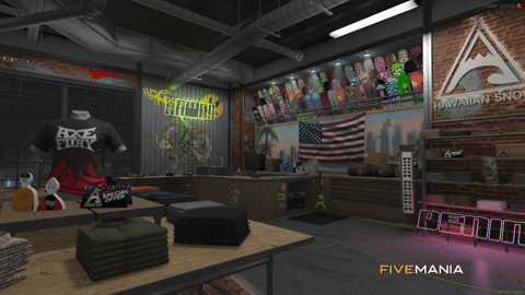 FIVEM Skate Zone Shop | Skate Park & Retail MLO | Interior & Exterior | Skate Ramps | Clothing & Bikes | Custom Props | Add-On | Optimized | Fivem Ready | High Quality — image 2
