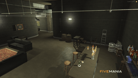 FIVEM Ballas Stash | Gang Hideout MLO | Gym & Bar | Storage Area | Lore-Friendly Mural | Add-On | Optimized | Fivem Ready | High Quality — image 12