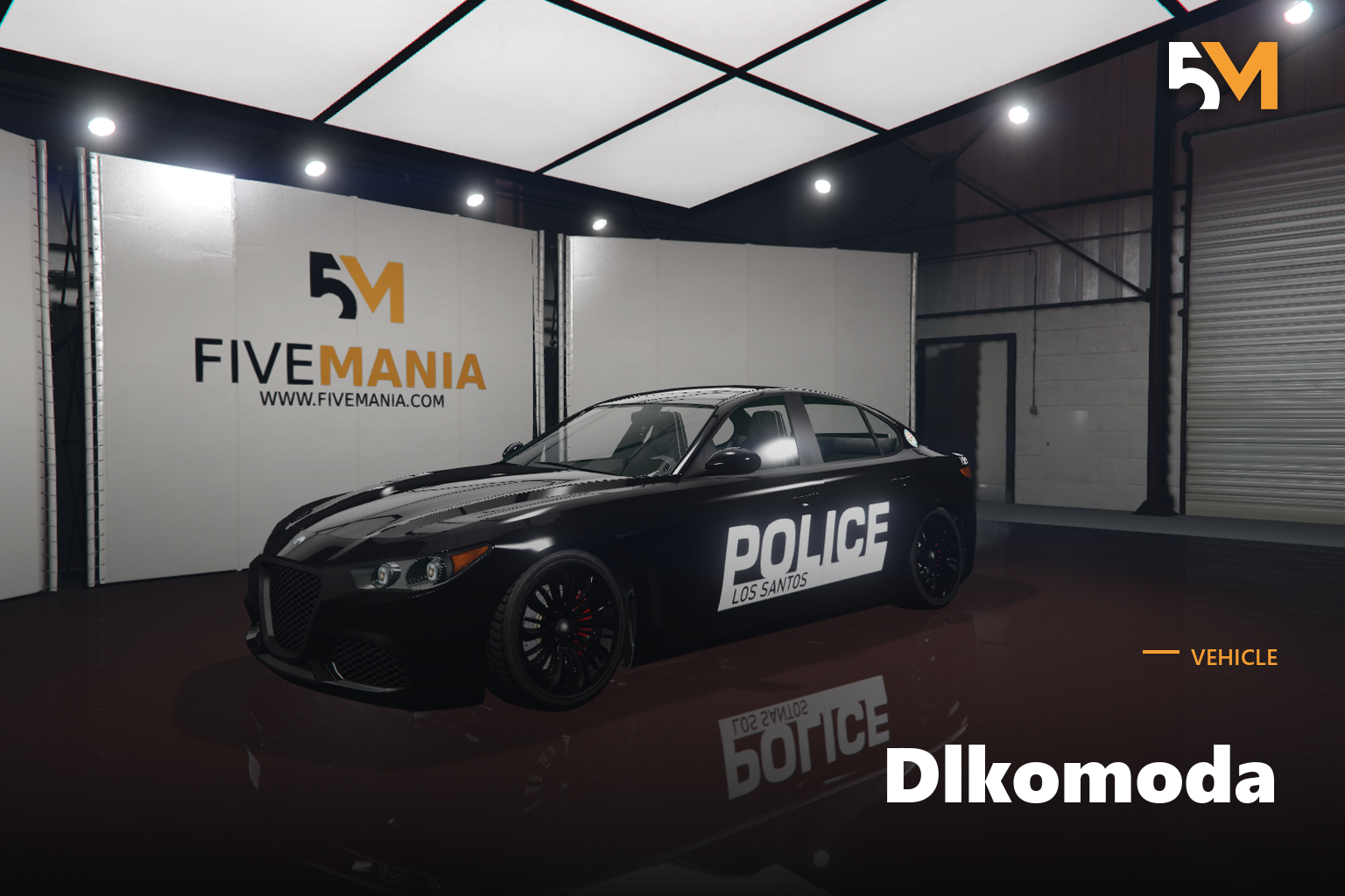 FIVEM Dlkomoda | Police Sedan [Unbadged] Add-On | Emergency Lights | Liveries | Optimized | Fivem Ready | High Quality