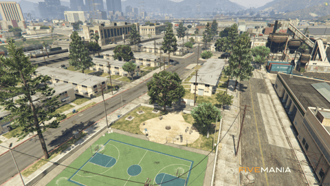 FIVEM Cypress Hood | Residential MLO & Map Edit | Interior & Exterior | Apartments | Basketball Court | Playground | Add-On | Optimized | Fivem Ready | High Quality — image 5