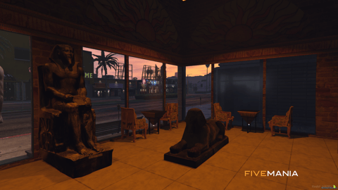 FIVEM Pharaoh Cafe | Egyptian Themed Cafe MLO | Interior & Exterior | Custom Props | Add-On | Optimized | Fivem Ready | High Quality — image 6